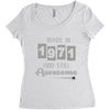 made in 1971 and still awesome Women's Triblend Scoop T-shirt