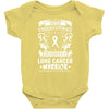Never Underestimate The Strength Of A Lung Cancer Warrior Baby Bodysuit