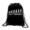 Say Cheese Drawstring Bags