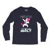 Unicorns are Born in March Dabbing Long Sleeve Shirts
