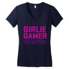 girlie gamer Women's V-Neck T-Shirt