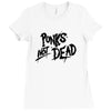 punks not dead exploited punk rock hooded sweatshirt vintage style dis Ladies Fitted T-Shirt