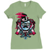 mr topstache vs jthree Ladies Fitted T-Shirt