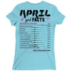 April Girl Facts Aries Ladies Fitted T-Shirt