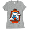 camping Ladies Fitted T-Shirt