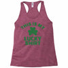 this is my lucky shirt Racerback Tank