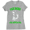 tyler durden will save us all fight club anarchist Ladies Fitted T-Shirt