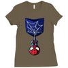 spider man pocket Ladies Fitted T-Shirt