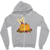 corgi pumpkin Zipper Hoodie