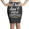 cat hair don't care cute crazy cat Pencil Skirts