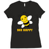 bee happy Ladies Fitted T-Shirt