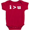 i  u i am greater than you Baby Bodysuit