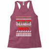 santa only comes once a year grandad is always here to cheer Racerback Tank