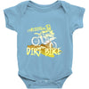 motorbike, love riding my dirtbike Baby Onesie