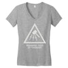 warning god of thunder Women's V-Neck T-Shirt