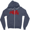 akira inspired bike motorbike Zipper Hoodie