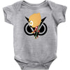 funny black gamming Baby Bodysuit