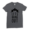 lets hang out Ladies Fitted T-Shirt