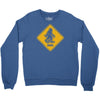 big foot xing big foot crossing sasquatch Crewneck Sweatshirt