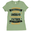 Super Cool Granddaughter Of A Freaking Awesome Father Ladies Fitted T-Shirt