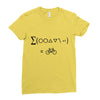 bike maths Ladies Fitted T-Shirt