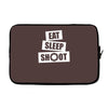 v5 eat sleep shoot Laptop sleeve