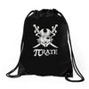 pi rate Drawstring Bags