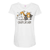 crazy cat lady Maternity Scoop Neck T-shirt