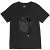 pocket toothless V-Neck Tee