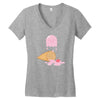 ice cream ghost Women's V-Neck T-Shirt