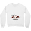 August Peeking Out Baby Boy in Spanish Crewneck Sweatshirt