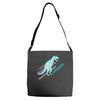 ask me about dinosaurs Adjustable Strap Totes