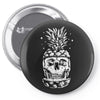 skull pineapple Pin-back button