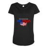america flag Maternity Scoop Neck T-shirt