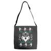 merry wolfmas Adjustable Strap Totes