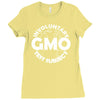 gmo test subject v2 anti gmo soy fruit vegetables Ladies Fitted T-Shirt