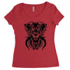 demon wolf Women's Triblend Scoop T-shirt