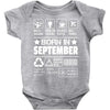 Born In September Baby Onesie