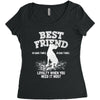 Best Friend Great Dane Women's Triblend Scoop T-shirt