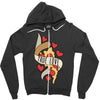 true love pizza slice Zipper Hoodie