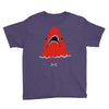 red blue shark Youth Tee