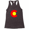 colorado flag Racerback Tank
