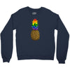rainbow pineaplle Crewneck Sweatshirt