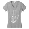 skeleton hand Women's V-Neck T-Shirt