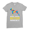 boxers support autism awareness Ladies Fitted T-Shirt