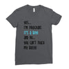 Yes...I'm Pregnant.It's a Boy! And No...You Can't Touch My Belly! Ladies Fitted T-Shirt
