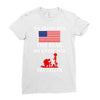 We Stand For The Flag We Kneel For The Fallen Ladies Fitted T-Shirt