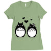 totoro Ladies Fitted T-Shirt