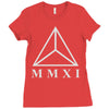 mmxi roman numerals triangle Ladies Fitted T-Shirt