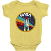 Nasa  Blue White Yellow Color Baby Bodysuit